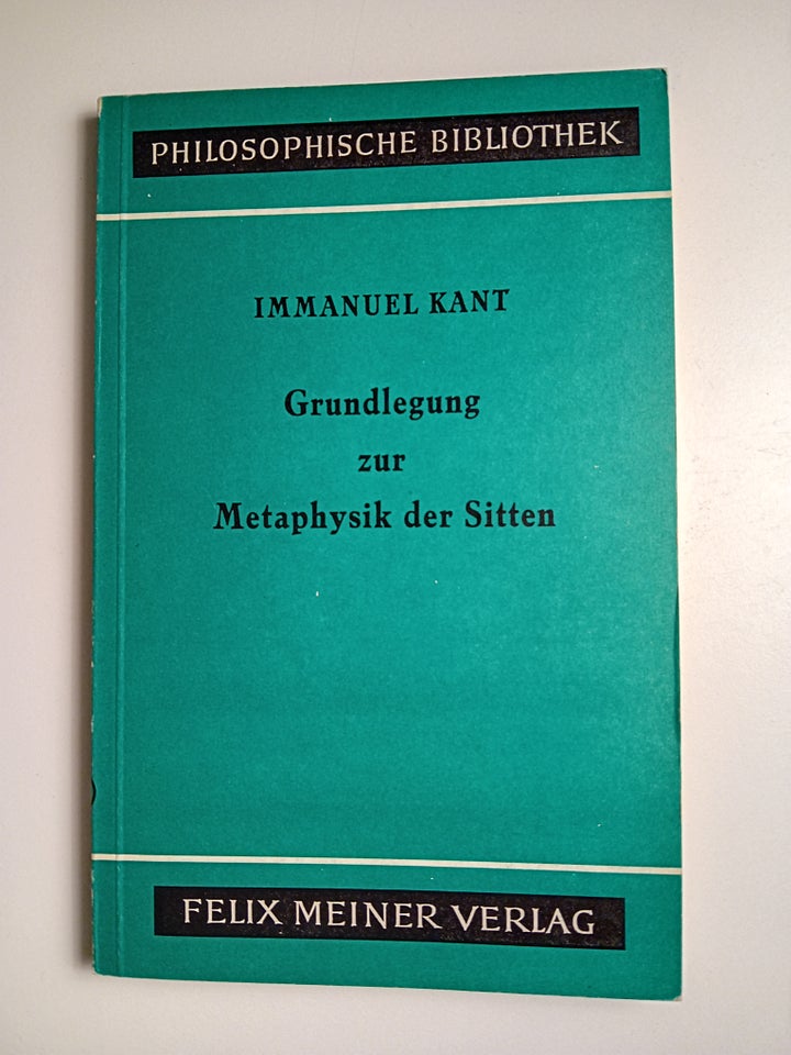 Grundlegung zur Metaphysik der