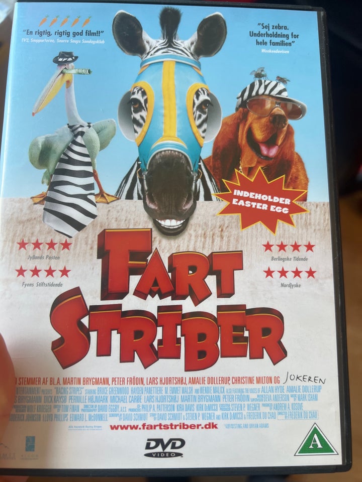 Fart striber, DVD, tegnefilm