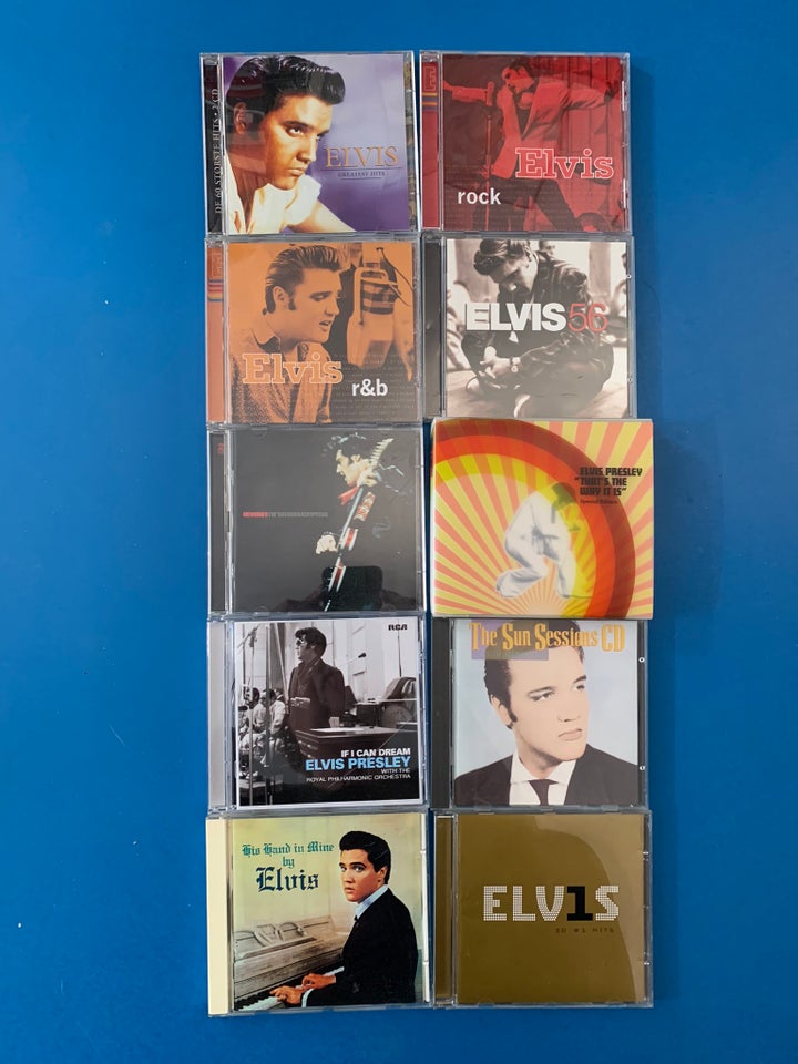 ELVIS: 10 CD ALBUMS rock