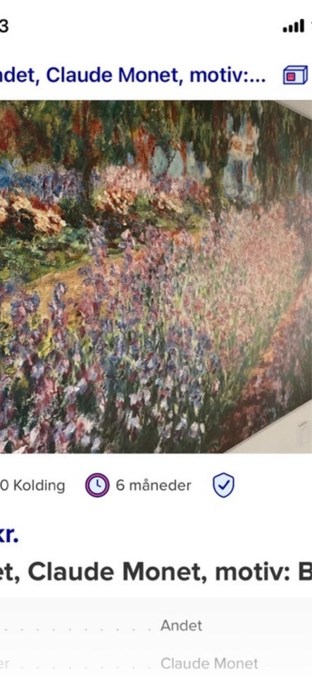 Andet Claude Monet motiv: