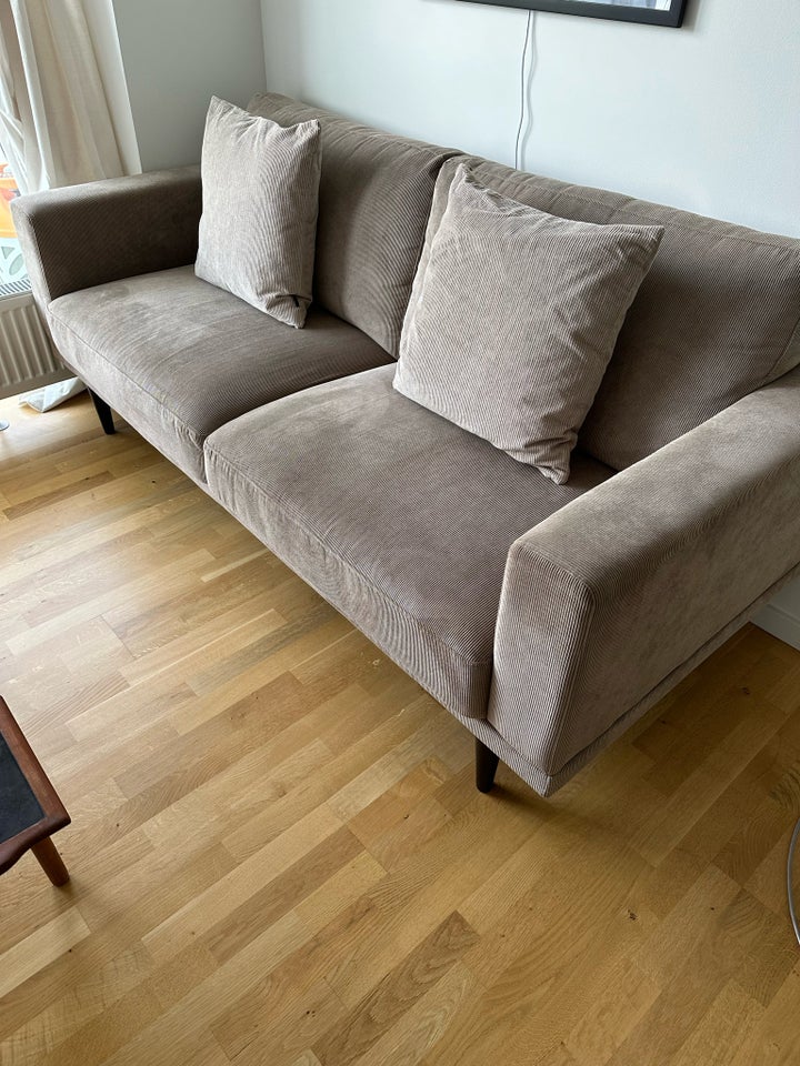 Sofa, fløjl, 3 pers.