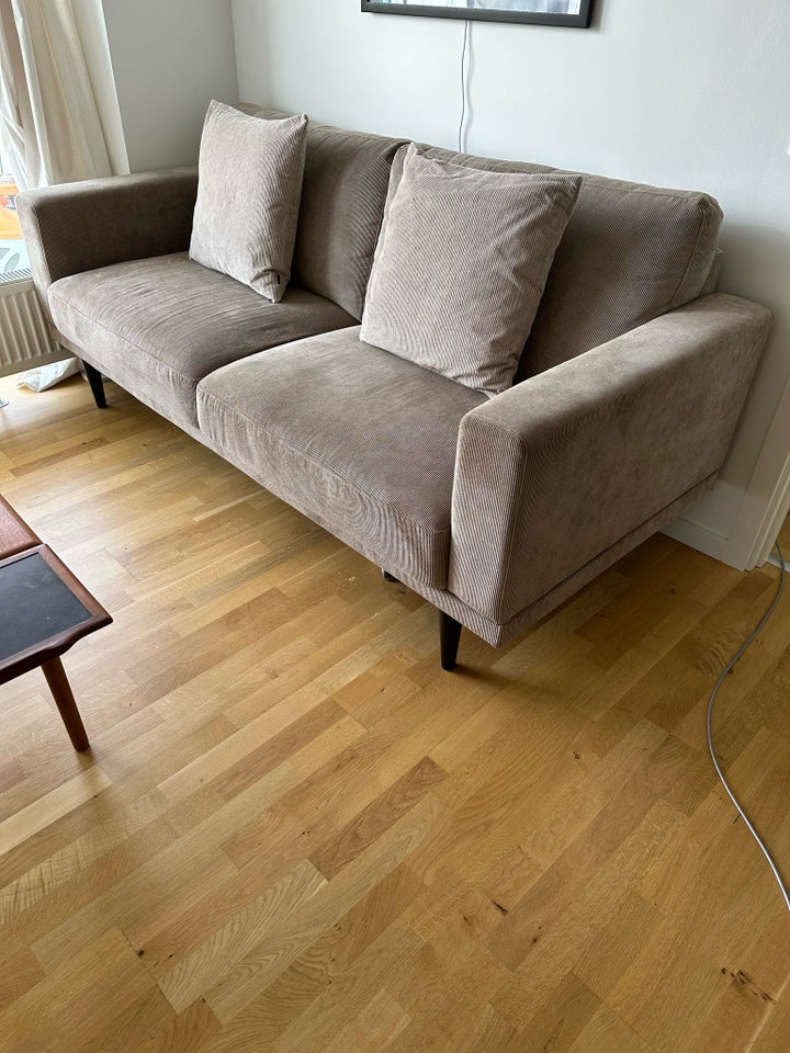 Sofa, fløjl, 3 pers.