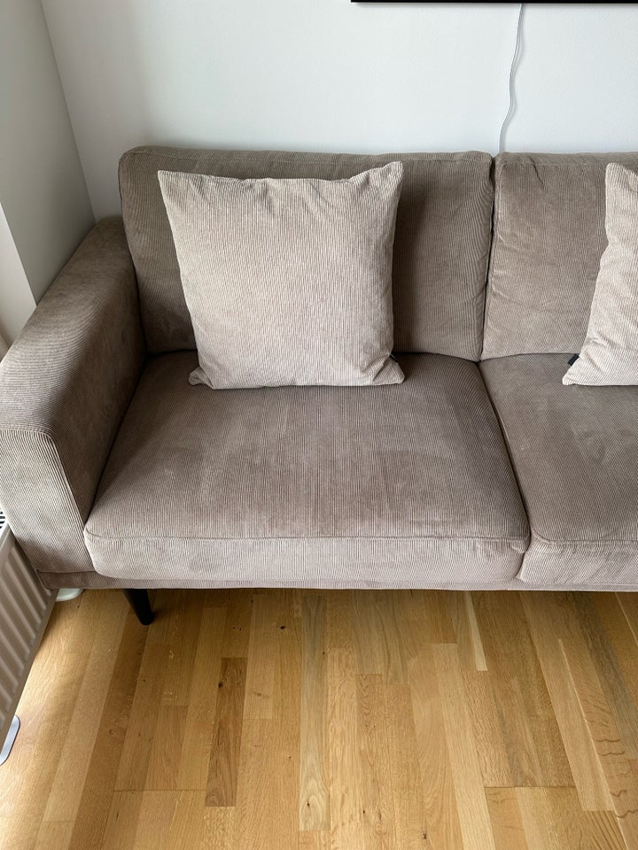 Sofa, fløjl, 3 pers.