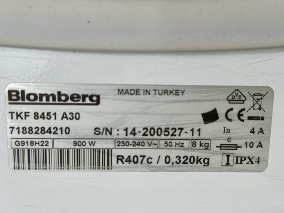 Tørretumbler, Blomberg Kondens