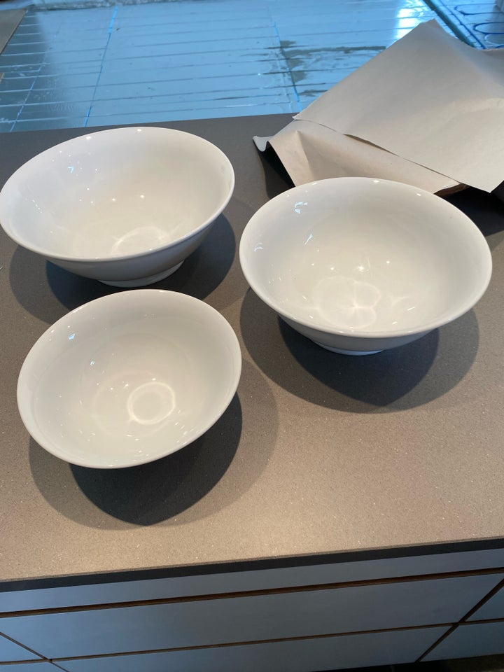 Porcelæn, Serverings skåle fra