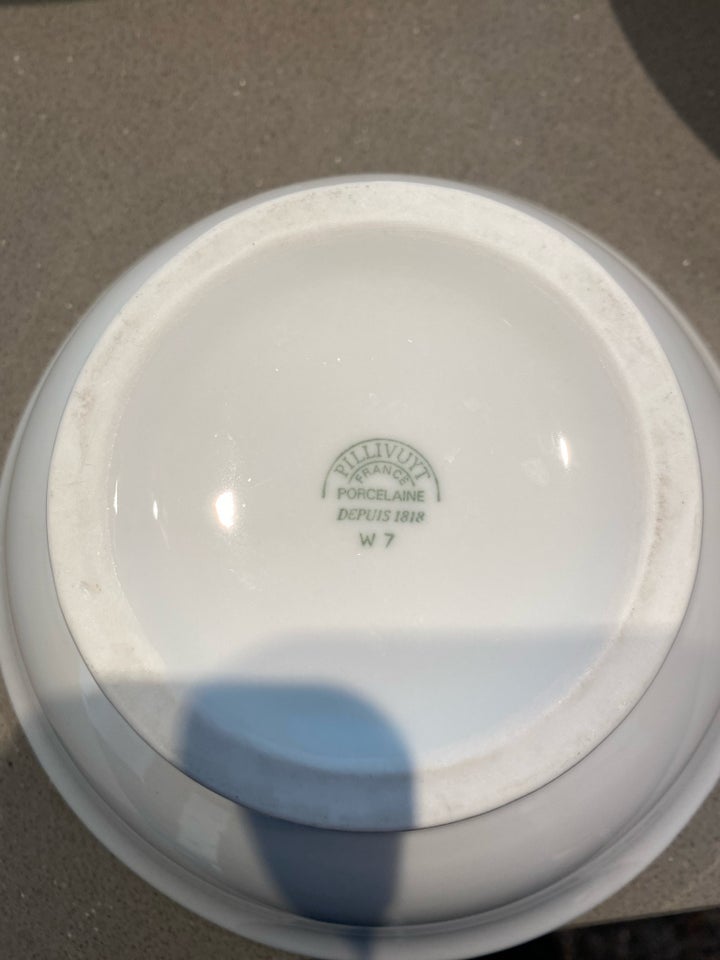 Porcelæn, Serverings skåle fra