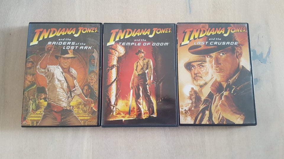 Indiana Jones 1 + 2 + 3 DVD action