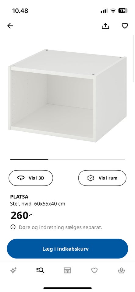 Garderobeskab, IKEA , b: 60 d: 55 h: