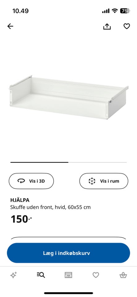 Garderobeskab, IKEA , b: 60 d: 55 h: