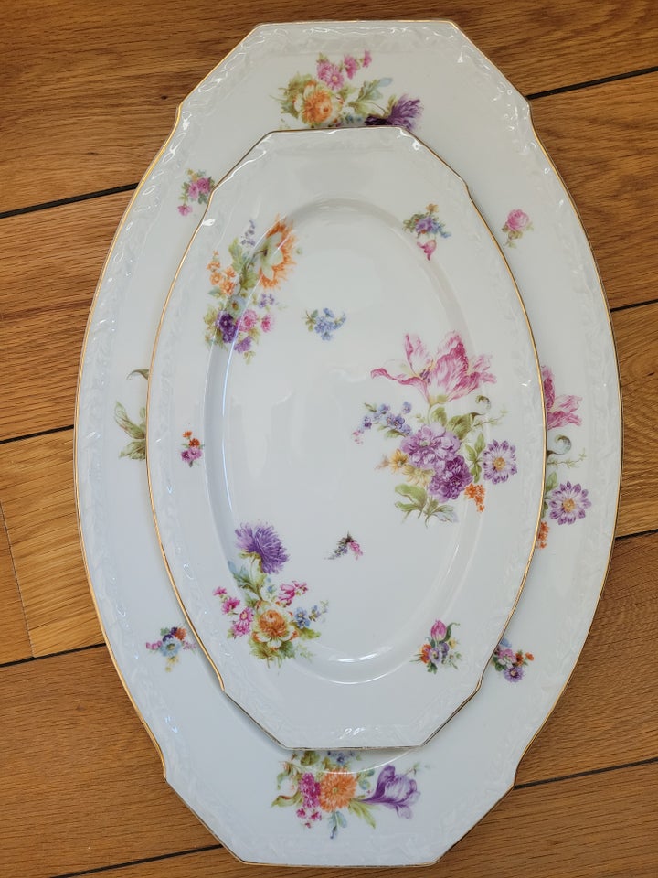 Porcelæn, Stel Tallerken Fad Bowle