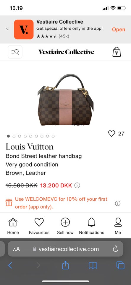 Anden håndtaske, Louis Vuitton,