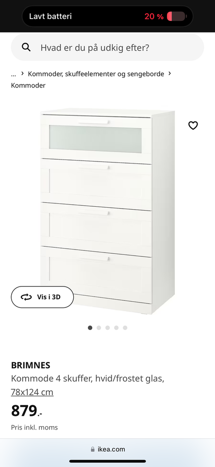 BRIMNES kommode fra IKEA sæ...