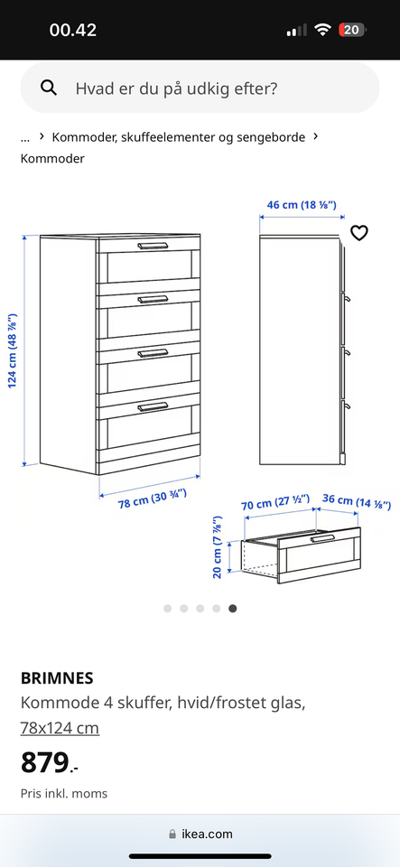 BRIMNES kommode fra IKEA sæ...