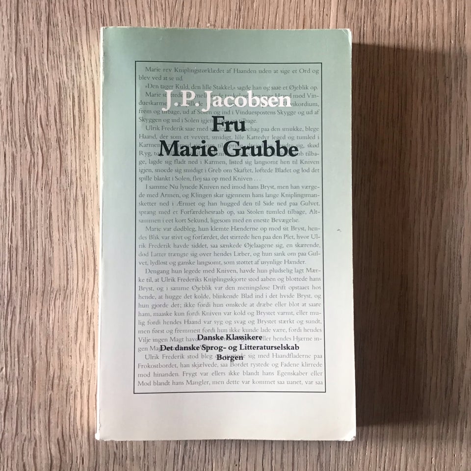 Fru Marie Grubbe, J.P. Jacobsen,