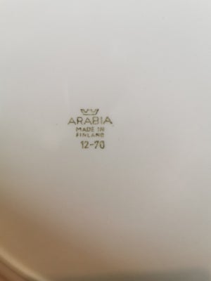 Porcelæn Tallerken dyb Arabia