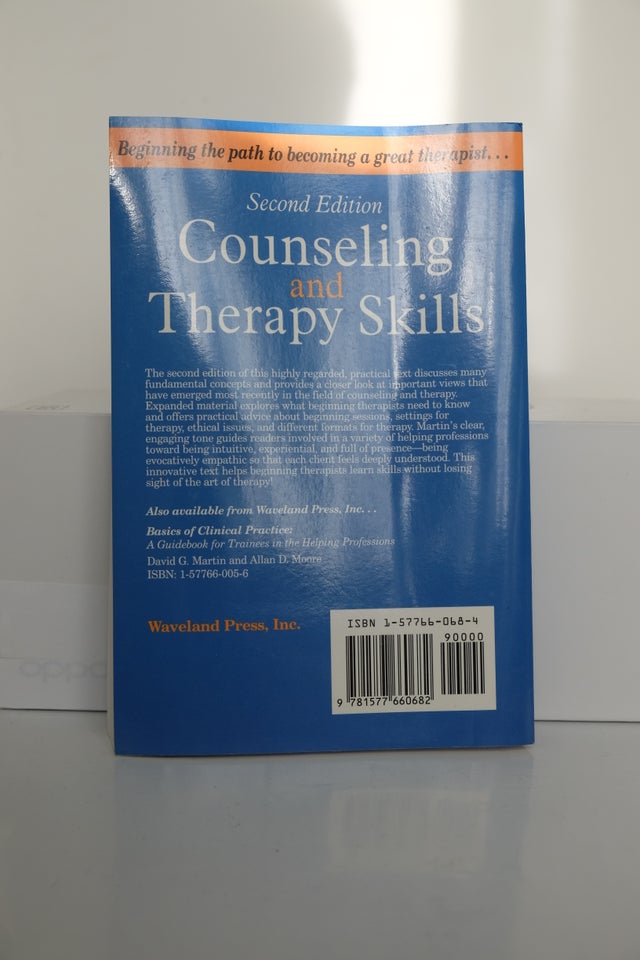 Counseling and Therapy Skills, Dr.