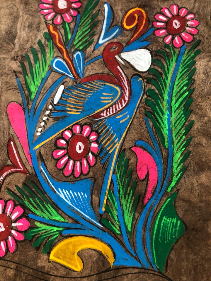 Gouache, Amate Otomi maleri fra