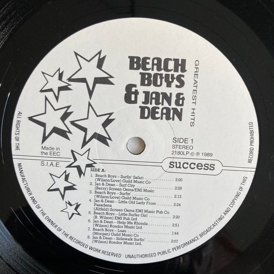 LP, Beach Boys And Jan  Dean,