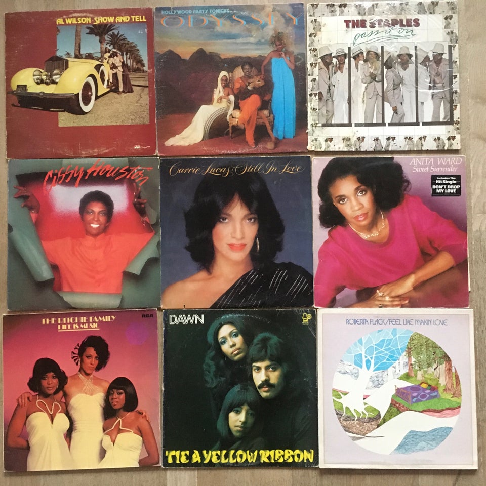 LP, Diverse, 42 soul/rb LP’er