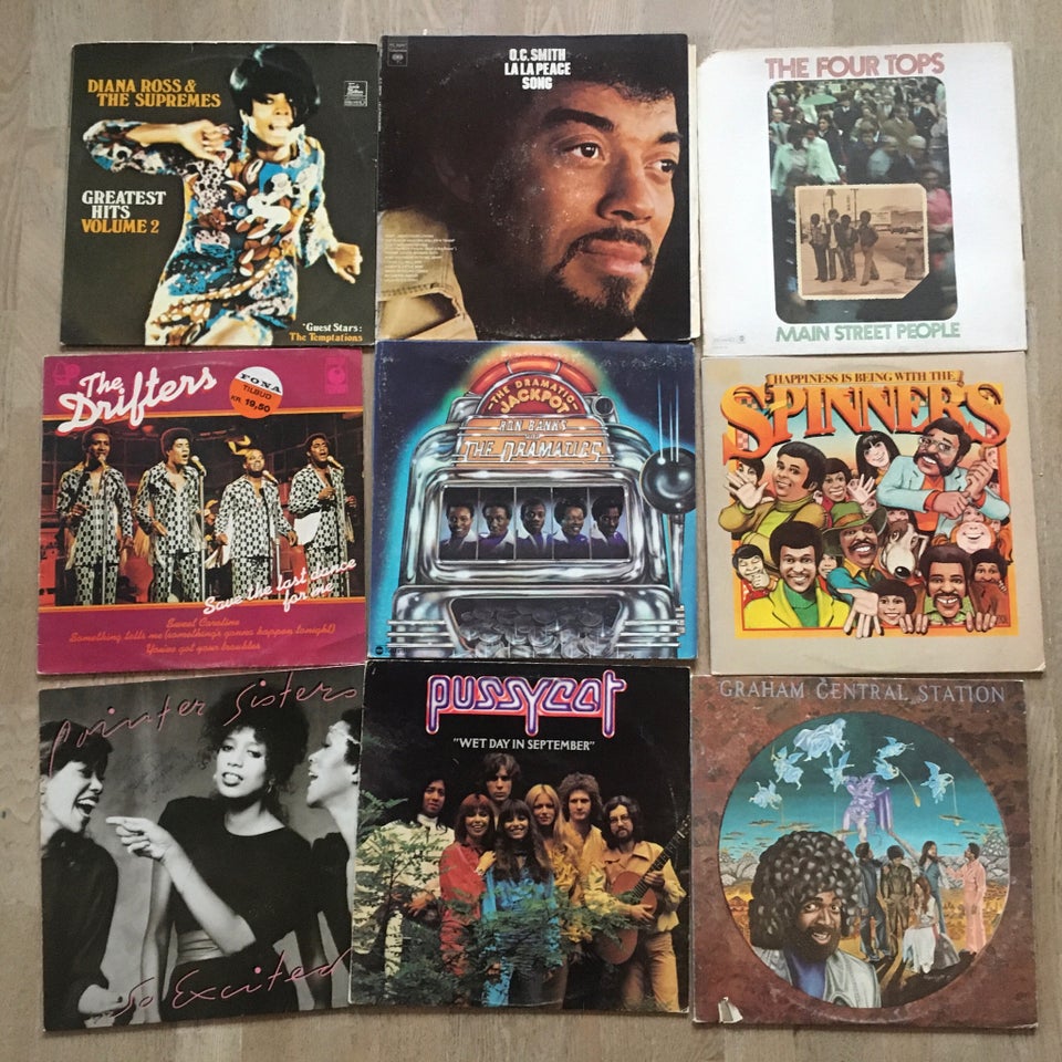 LP, Diverse, 42 soul/rb LP’er