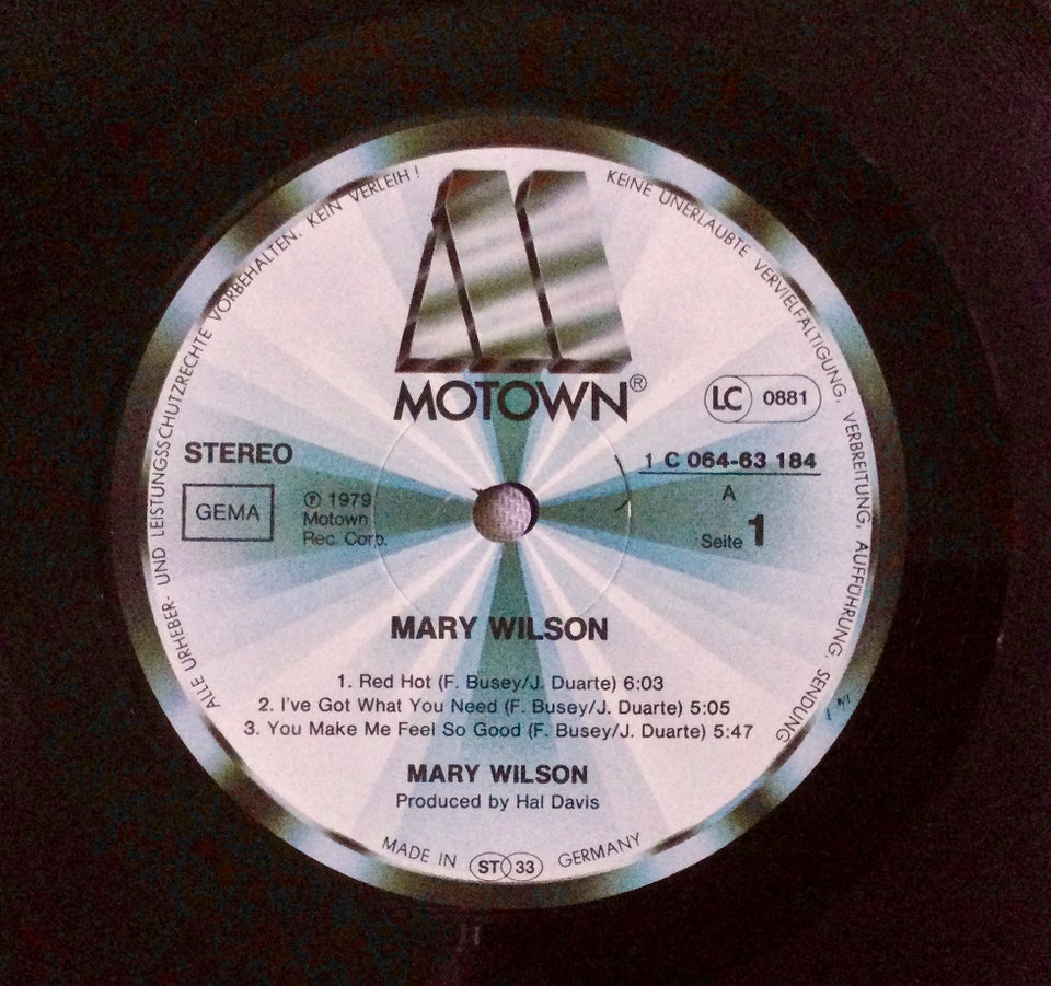 LP, Mary Wilson, Mary Wilson