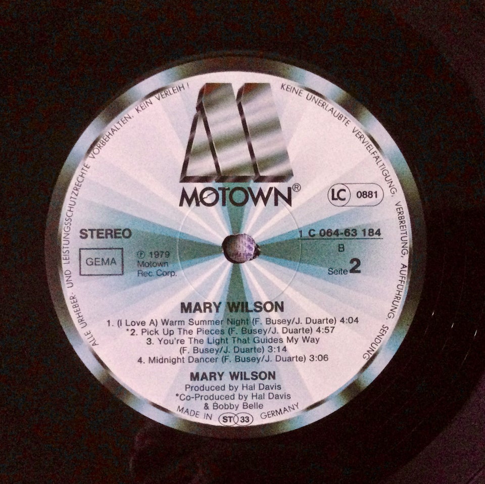 LP, Mary Wilson, Mary Wilson