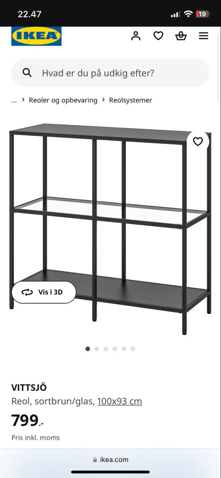 Reolsystem, Ikea , b: 100 h: 93