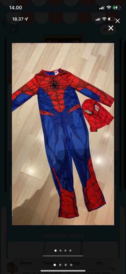 Udklædningstøj, Spiderman