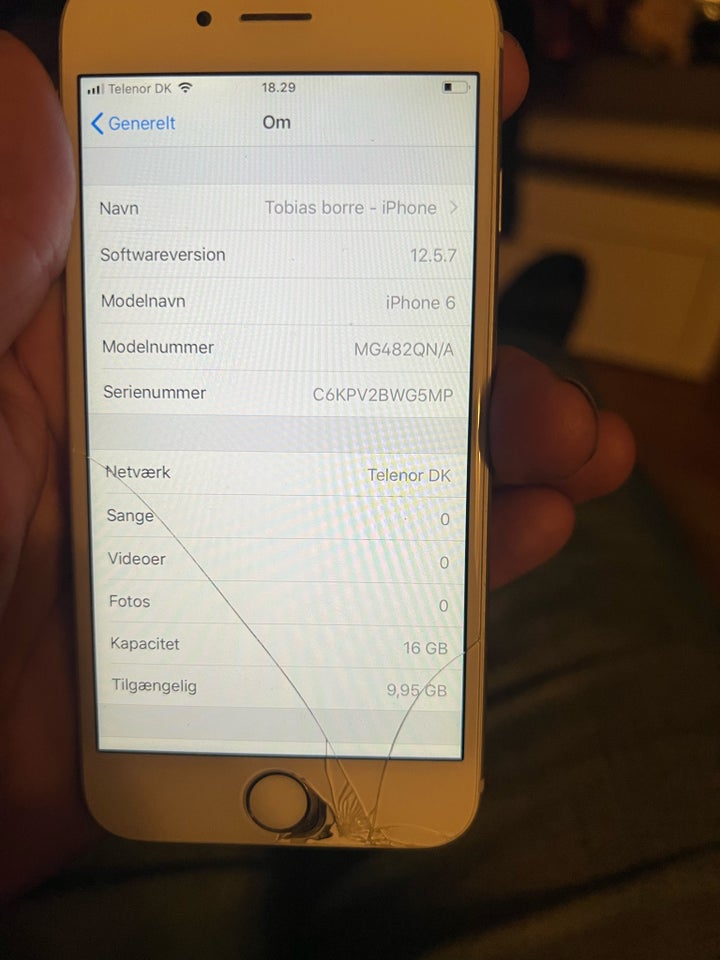 iPhone 6, 64 GB, grå