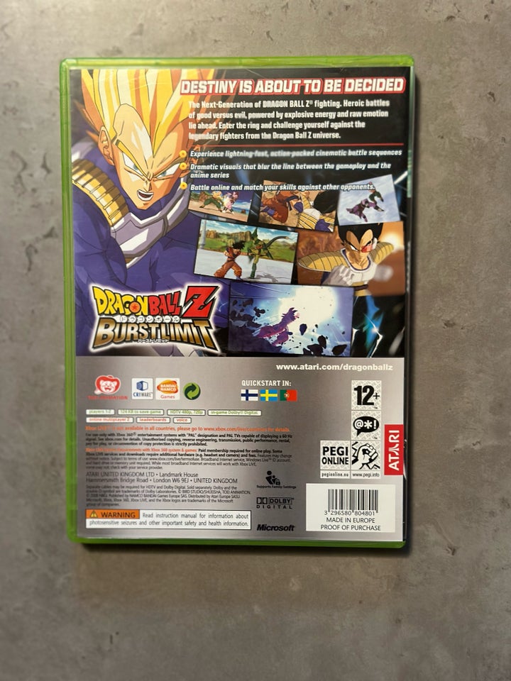 Dragon Ball Z Burst Limit  Xbox 360