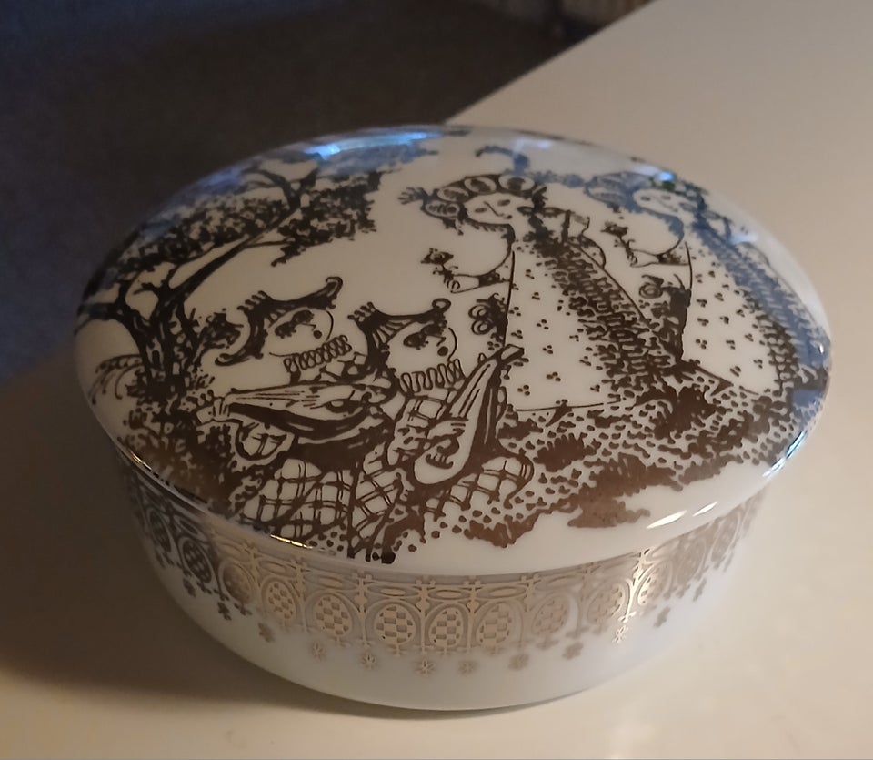 Porcelæn, Skål/krukke med låg,