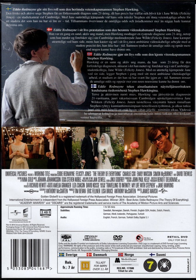 The Theory of everything, DVD,