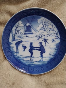 Juleplatte Kgl porcelæn 1989