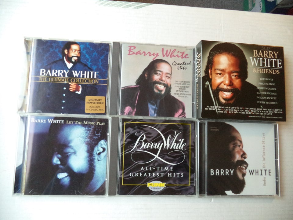 .BARRY WHITE CDer sælges stykvis :