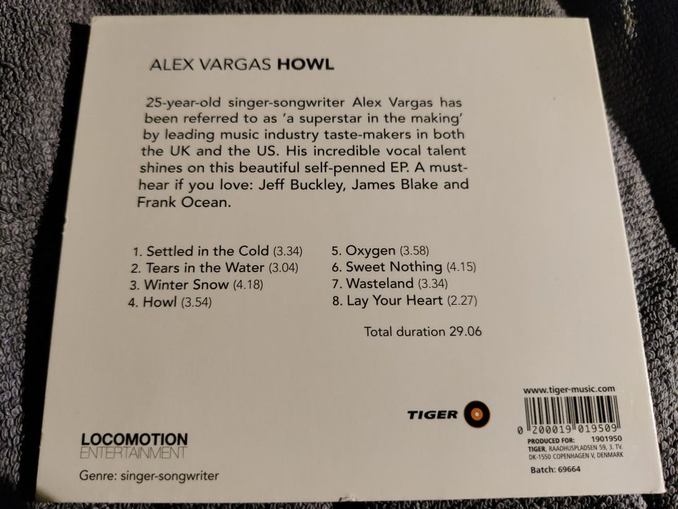 Alex Vargas: Howl, rock