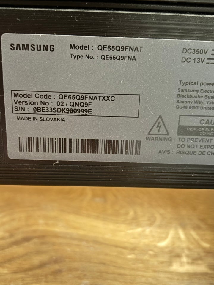 Defekt Samsung Q9F