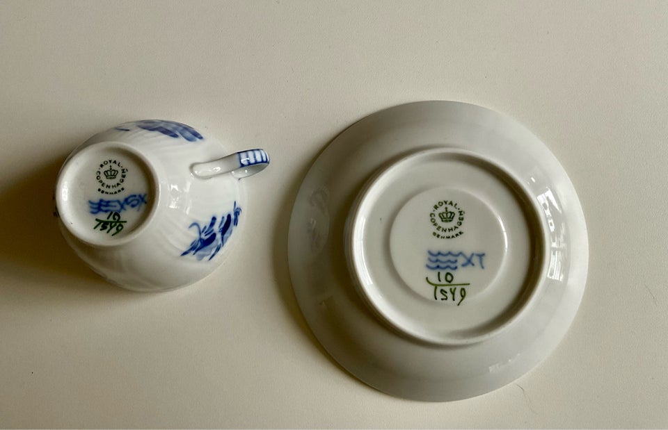 Porcelæn, Kop og kagetallerkener,