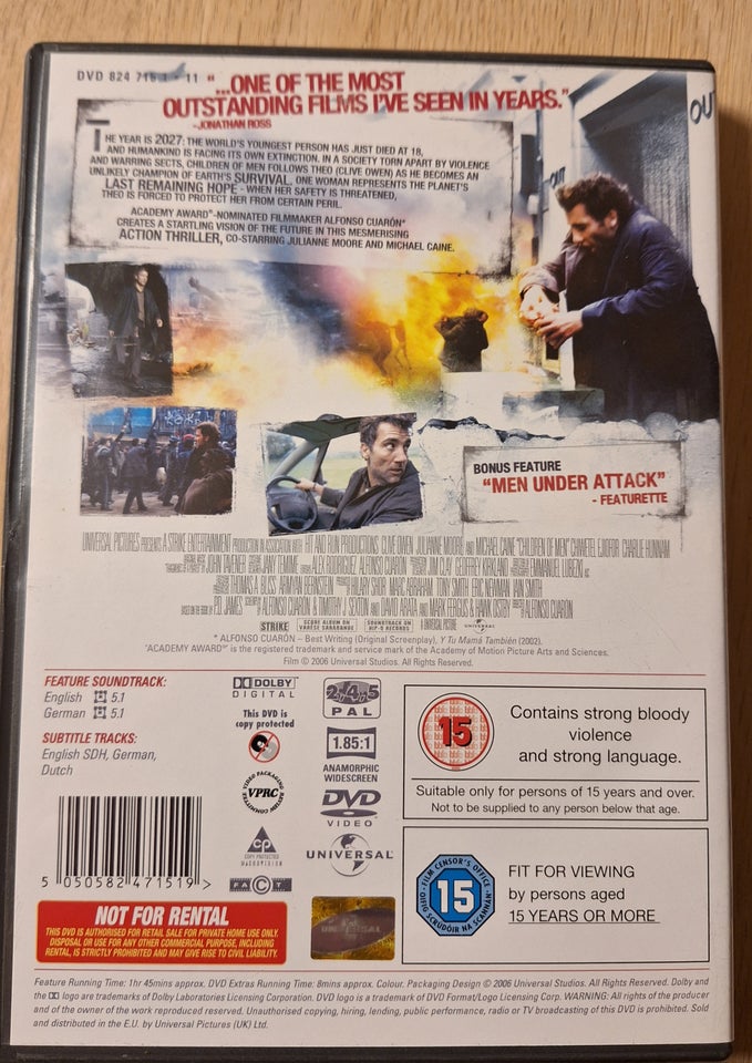 Children of men, DVD, action