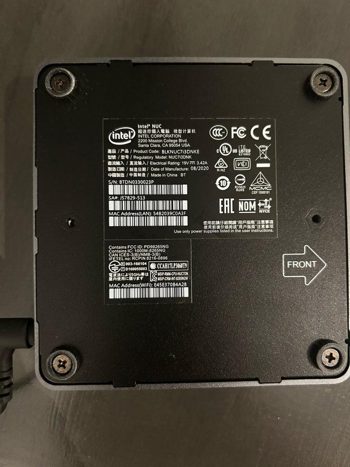 Intel, NUC , 2,4 Ghz