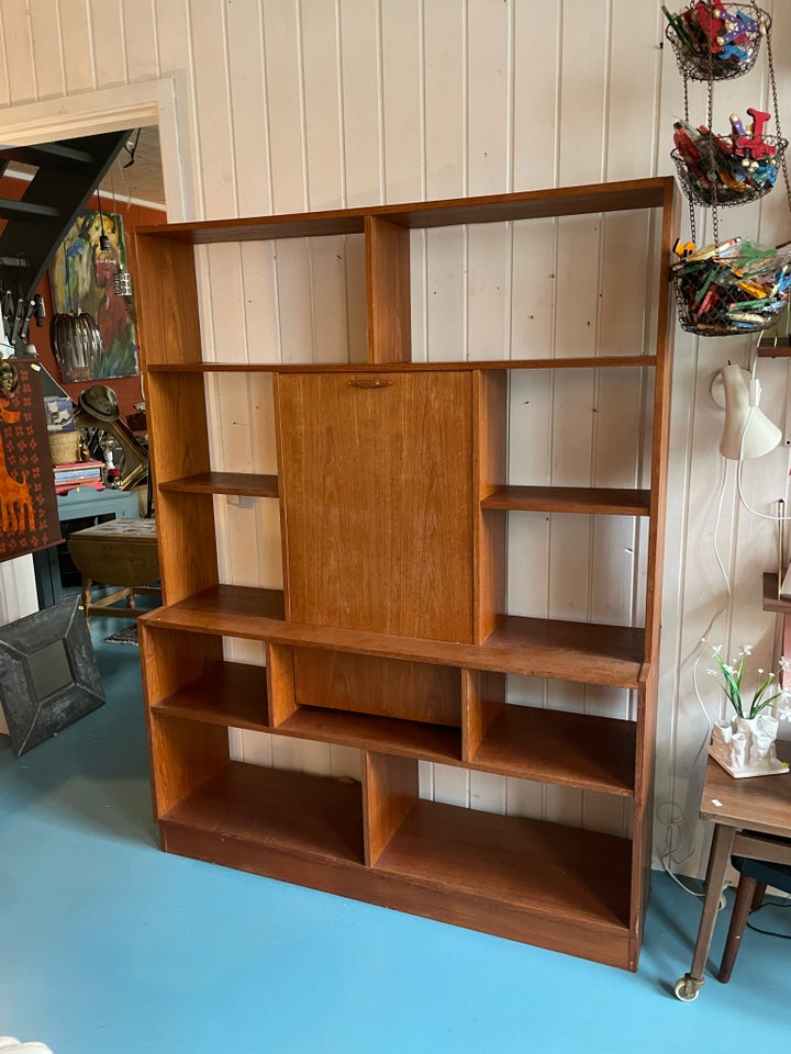 Reolvæg, Teak retro , b: 131 d: 35 h: