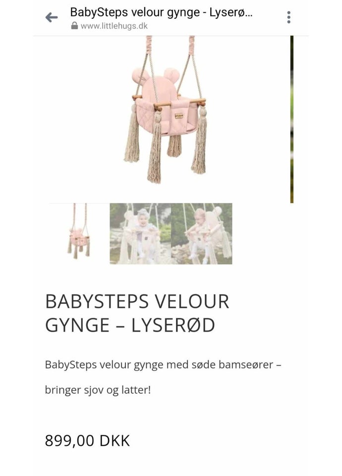 Babygynge, Velour gynge,