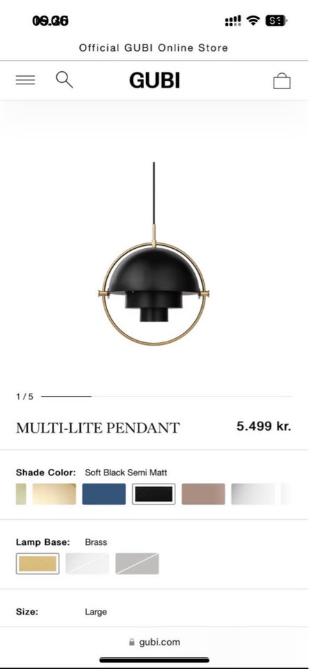 GUBI Multi-Lite Pendant  Pendel