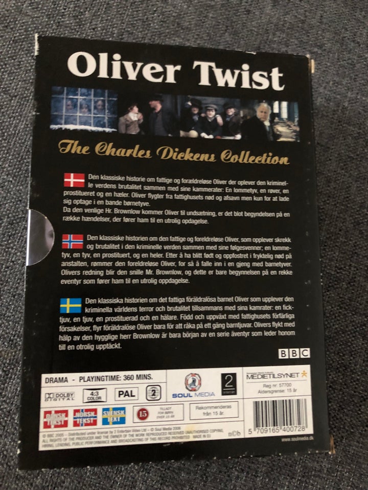 Oliver twist, DVD, eventyr