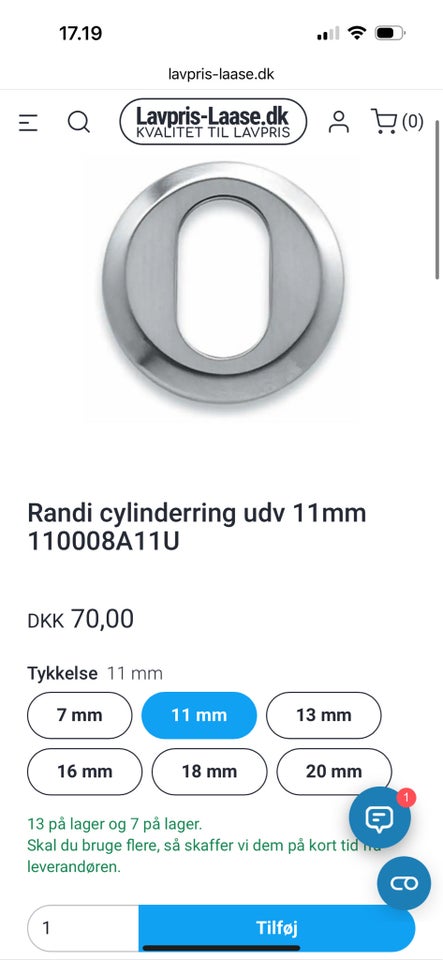 Randi cylinder ring ø53