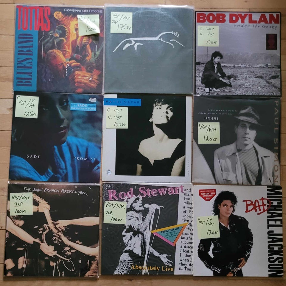 LP, DIVERSE, LP'ER 100kr+