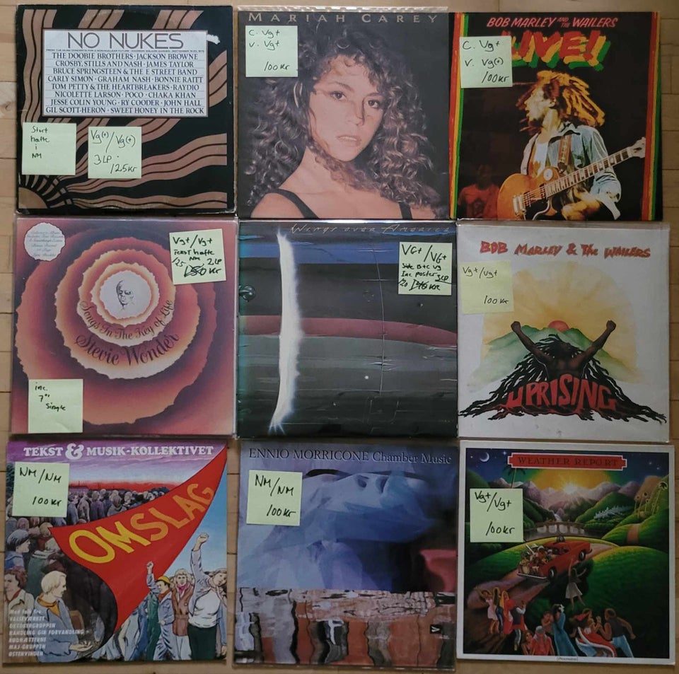 LP, DIVERSE, LP'ER 100kr+