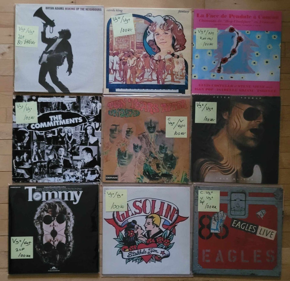 LP, DIVERSE, LP'ER 100kr+