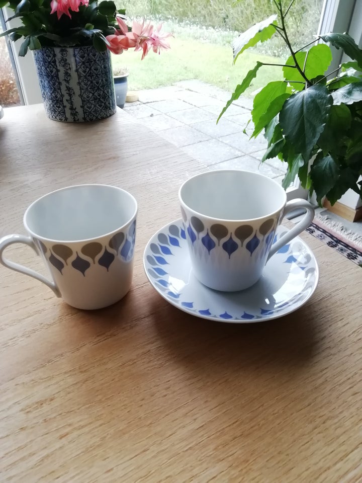 Porcelæn kop og underkop Lyngby -