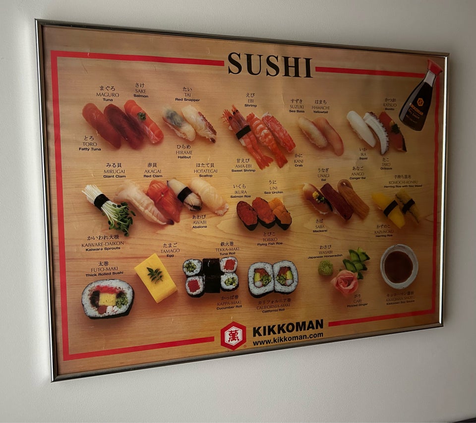 Plakat  motiv: Sushi