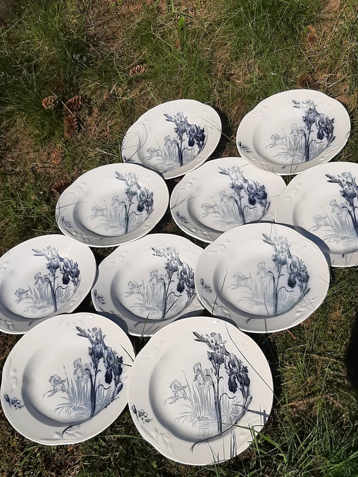 Porcelæn 10 Tallerkener V